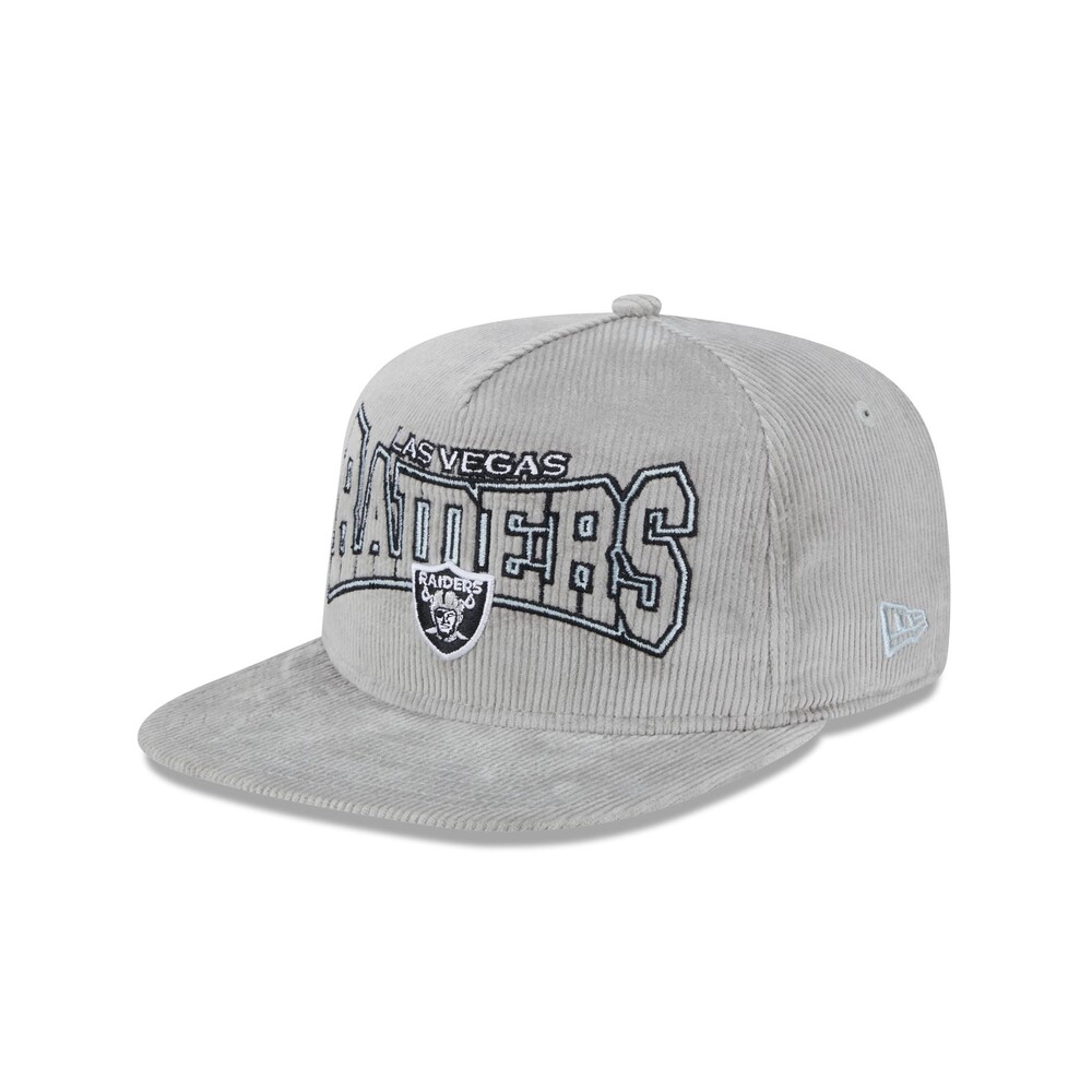 New Era Las Vegas Raiders Gray Cord Golfer Hat - One Size